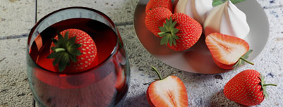 graphisme visuel 3D fraises